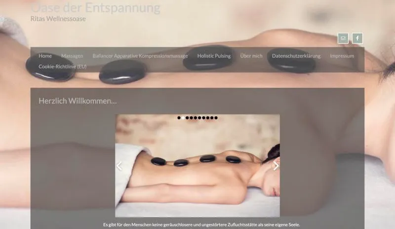 Startseite von ritas-wellnessoase.de